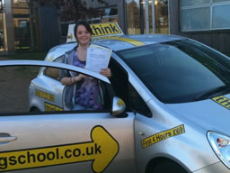 lucy rowlands castle happy with think driving school